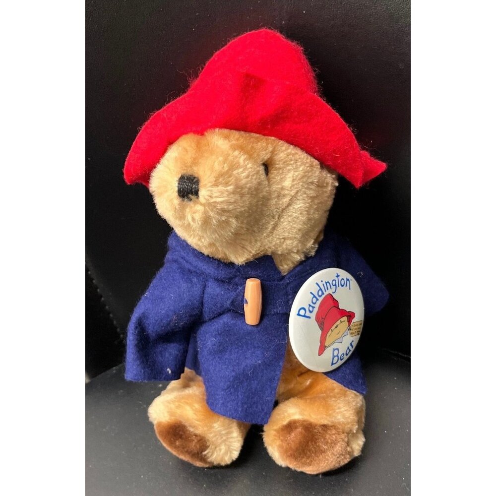 Vtg 1981 Eden Paddington Bear Blue Coat Red Hat Original Tags 8" Darkest Peru